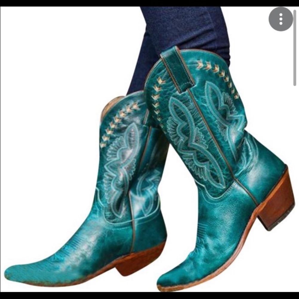Justin Boots Women's Turquoise Damiana Classic Western Boot